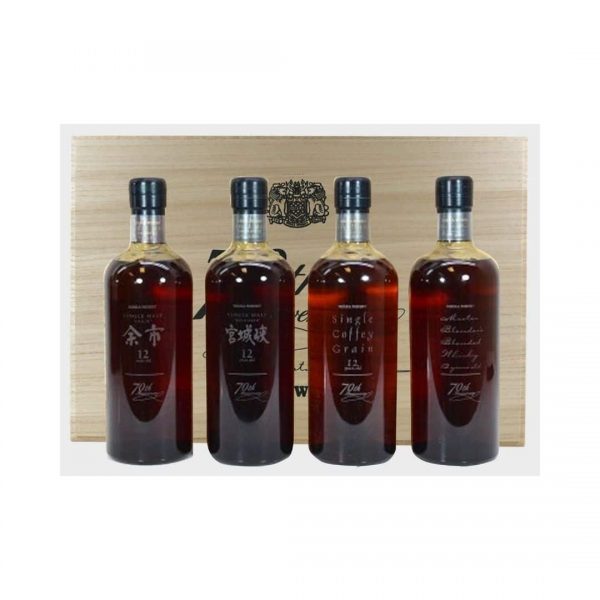 cws01079 asahi nikka whisky 70th anniversary edition 4 bottle set 700ml