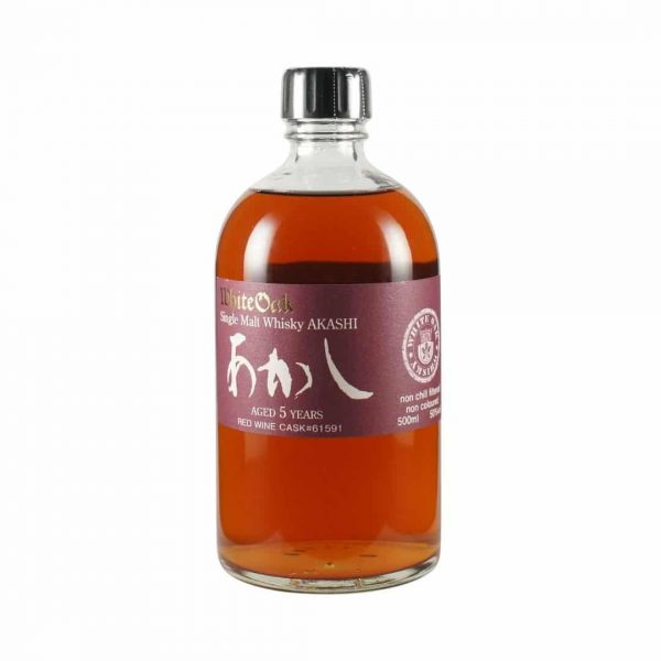 cws10780 white oak single malt whisky akashi – aged 5 years red wine cask